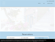 Tablet Screenshot of lola38hotel.com